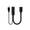 CABLE CONVERSOR NANOCABLE HDMI A DISPLAYPORT 20CM BLACK