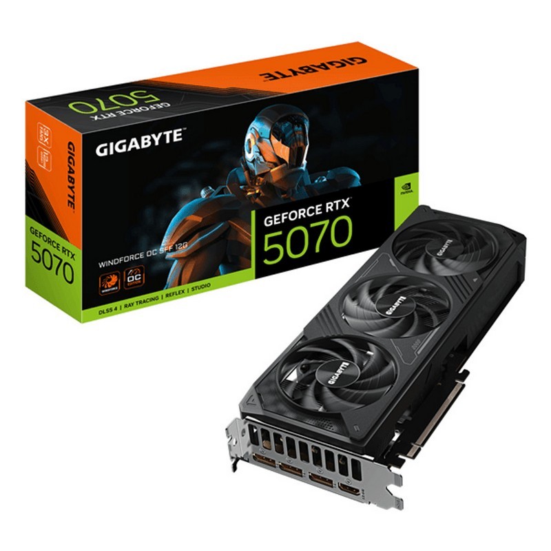 TARJETA DE VIDEO GIGABYTE RTX 5070 WINDFORCE SFF OC 12GB GDDR7