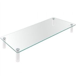 SOPORTE TOOQ SOBREMESA ELEVADOR PARA MONITOR/NOTEBOOK CRISTAL 20KG BLACK