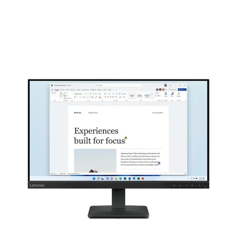 MONITOR LENOVO L24-4E 24 IPS 100HZ HDMI VGA BLACK