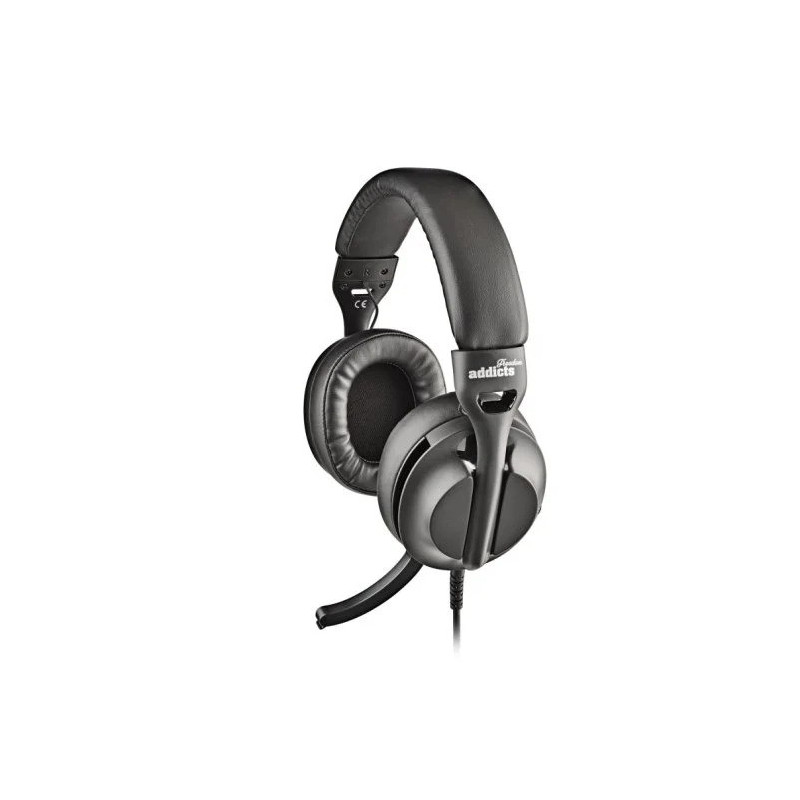 AURICULARES + MICROFONO NGS VOX805 USB-A/C BLACK