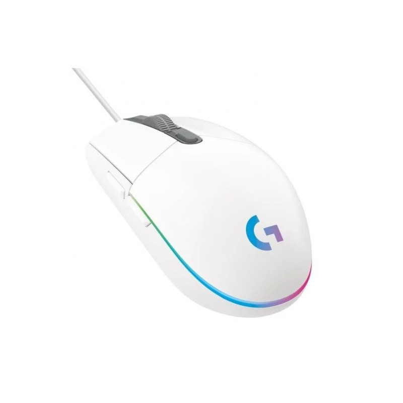 RATON LOGITECH G203 LIGHTSYNC RGB USB WHITE
