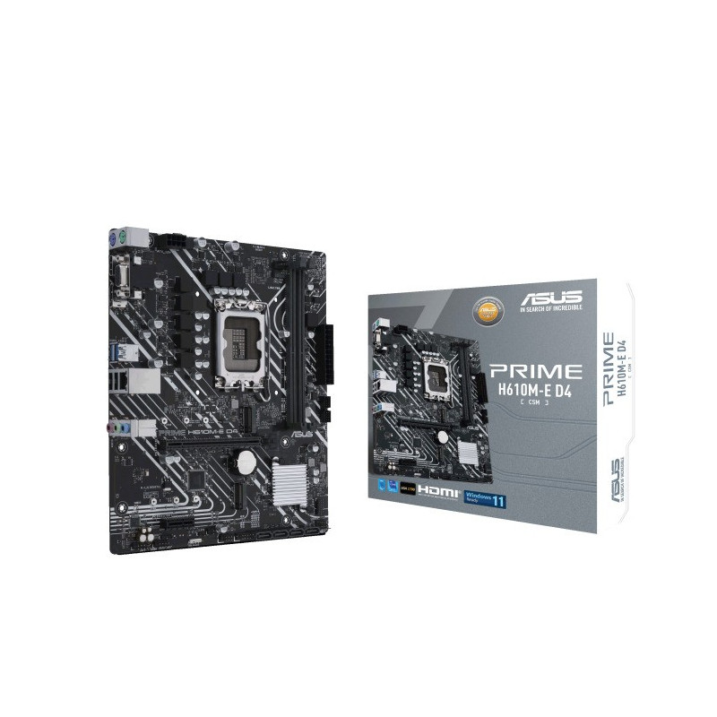 PLACA BASE ASUS PRIME H610M-E D4-CSM MATX 2XDDR4 HDMI + VGA + DP