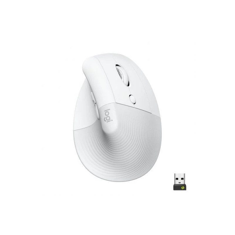 RATON LOGITECH LIFT VERTICAL WIRELESS ERGONOMIC 4000DPI 6 BOTONES WHITE