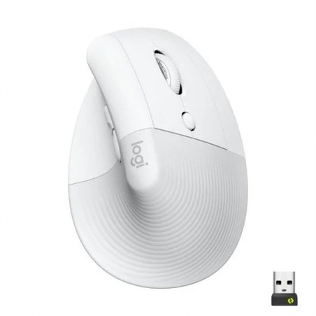 RATON LOGITECH LIFT VERTICAL WIRELESS ERGONOMIC 4000DPI 6 BOTONES WHITE