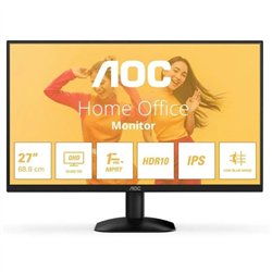 MONITOR PROFESIONAL AOC 27 QHD IPS HDMI DP BLACK