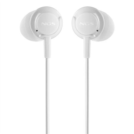 AURICULARES + MICROFONO NGS DRIFT IN EAR JACK 3,5MM WHITE