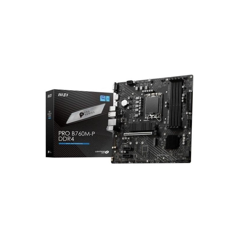 PLACA BASE MSI PRO B760M-P MATX 4XDDR5 VGA + HDMI + DP