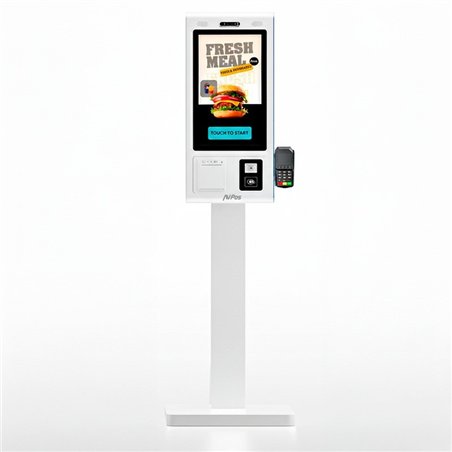 KIOSKO AUTOSERVICIO AVPOS SMARTLINE SUELO 27 I5 10TH/8GB/256GB/WIFI/PRINTER/2D/W11PRO WHITE