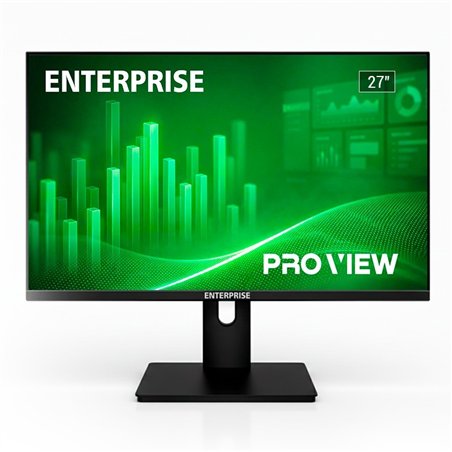 MONITOR ENTERPRISE PRO-VIEW 27 IPS FHD 120HZ VGA + HDMI + DISPLAYPORT ERGONOMICO MULTIMEDIA VESA ULTRA THIN BORDER FREE 3YR GAR