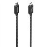 CABLE USB-C 4.0 AISENS TIPO USB-C/M - USB-C/M 50CM 240W 40GBPS BLACK