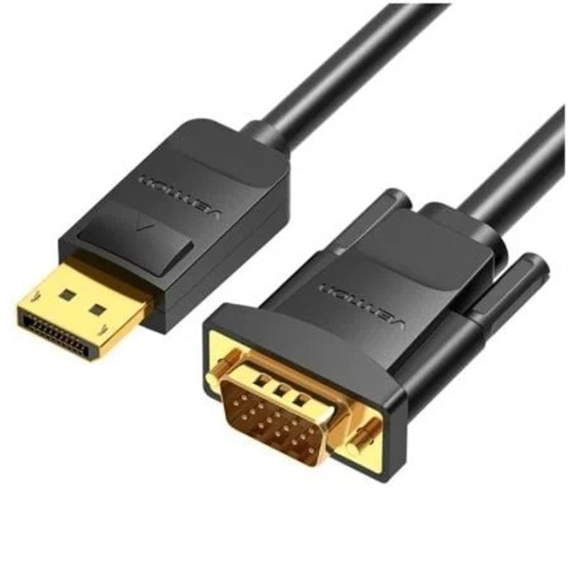 CABLE CONVERSOR VENTION DISPLAYPORT/M - VGA/M 1.5M BLACK