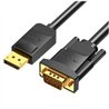 CABLE CONVERSOR VENTION DISPLAYPORT/M - VGA/M 1.5M BLACK