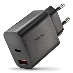 CARGADOR DE PARED NGS ERA GAN USB-C/USB-A 20W BLACK