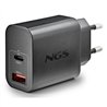 CARGADOR DE PARED NGS ERA GAN USB-C/USB-A 30W BLACK