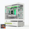 ORDENADOR GAMING N90 WHITE RGB R7 9800X3D/32GB DDR5/SSD2TB NVME/WIFI/R.LIQ/1050W