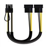CABLE ALIMENTACION TARJETA GRAFICA NANOCABLE X2 MOLEX/M - 6+2 PIN/M 20CM