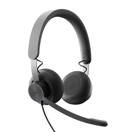 AURICULARES + MICROFONO LOGITECH ZONE WIRED USB-C / USB-A BLACK