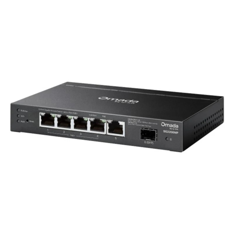 SWITCH TP-LINK OMADA GIGABIT 6 PUERTOS TL-SG2206MP 4 POE +