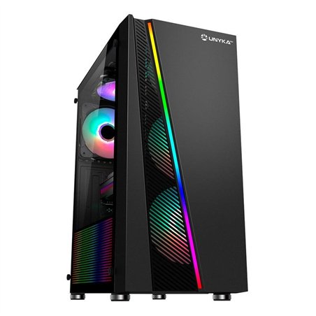 CAJA ORDENADOR GAMING UNYKACH GLAYZE FRONTAL ATX ARGB