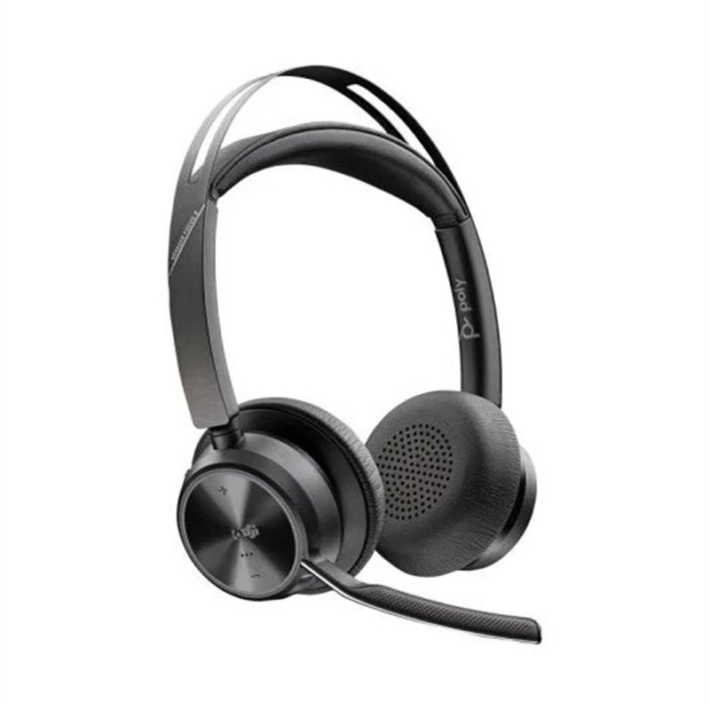 AURICULAR + MICROFONO POLY VOYAGER FOCUS 2 WIRELESS BT TEAMS + BASE DE CARGA