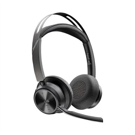 AURICULAR + MICROFONO POLY VOYAGER FOCUS 2 WIRELESS BT TEAMS + BASE DE CARGA