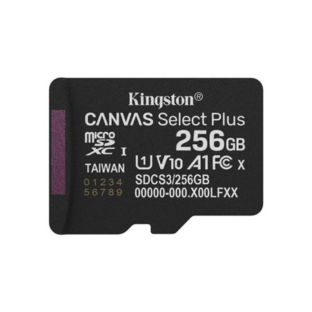 MEMORIA MICRO SD 256GB KINGSTON XC C10 100MB/S + ADAPTADOR SD