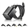 CARGADOR DE PORTATIL LENOVO NGS BUD GAN USB-C 65W 5 CONECTORES + CABLE 1.5M USB-C BLACK