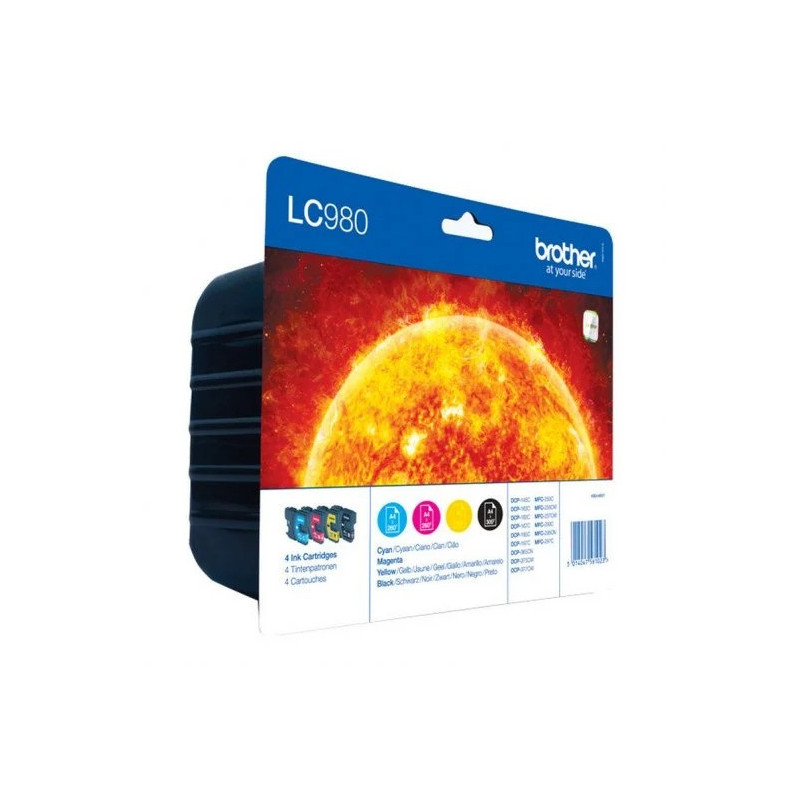 PACK TINTA BROTHER LC980VALBP COLOR + BLACK