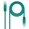 CABLE DE RED CAT.6 UTP 0.25M NANOCABLE GREEN
