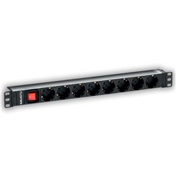 PDU TIPO REGLETA SALICRU DE 8 TOMAS SCH/SCH CON INTERRUPTOR