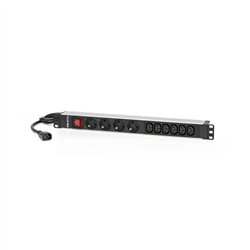 PDU TIPO REGLETA SALICRU DE 6 TOMAS C13/C14 4 TOMAS SCH/SCH CON INTERRUPTOR