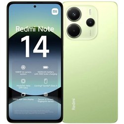 SMARTPHONE XIAOMI REDMI NOTE 14 6.67 6GB/128GB/108MP/NFC/4G GREEN