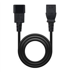 CABLE ALIMENTACION IEC C13/H - IEC C14/M 3M