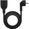 CABLE ALARGADOR ALIMENTACION ACODADO SCHUKO PC NANOCABLE 5M BLACK