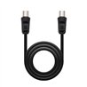 CABLE ANTENA TV 75 OHM M-H 1.8 M NANOCABLE BLACK