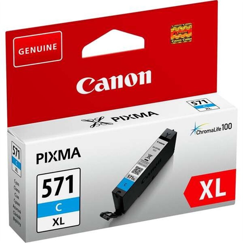 TINTA CANON CLI571CXL CYAN ALTA CAPACIDAD