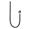 ORGANIZADOR DE CABLE NANOCABLE FLEXIBLE 25MM 1M BLACK
