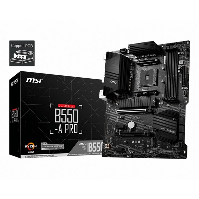PLACA BASE MSI B550M PRO-VDH AM4 MATX 4XDDR4 VGA HDMI DP