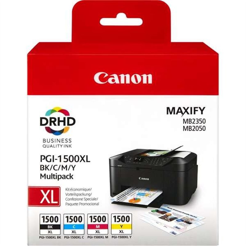 TINTA CANON PGI1500XL PACK 4 COLORES