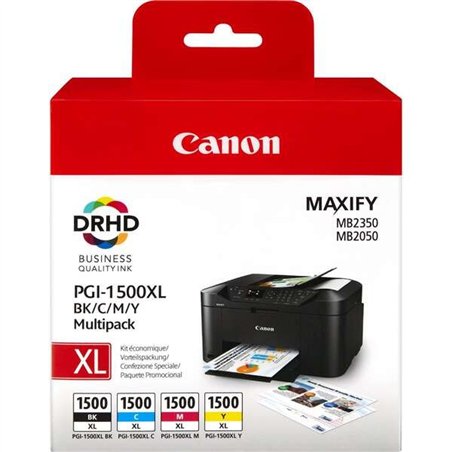 TINTA CANON PGI1500XL PACK 4 COLORES