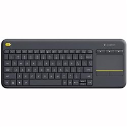 TECLADO LOGITECH K400 RF WIRELESS TOUCHPAD BLACK