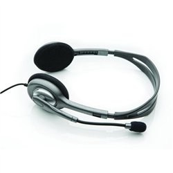 AURICULARES + MICROFONO LOGITECH H110 BLACK