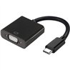CABLE CONVERSOR USB-C M A VGA-H  BLACK