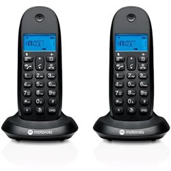 TELEFONO MOTOROLA C1002 CB+ DECT  WIRELESS BLACK ( 2UD )
