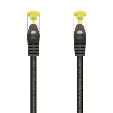 CABLE DE RED CAT.7 S/FTP 0.25M AISENS BLACK