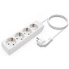 REGLETA AISENS 4 SCHUKOS PROTECCION 1,4M WHITE