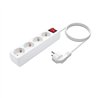 REGLETA AISENS 4 SCHUKOS PROTECCION INTERRUPTOR 1,4M WHITE